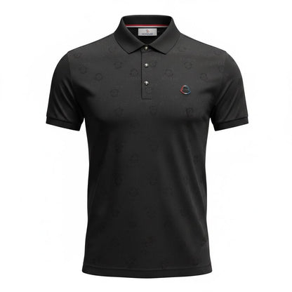 🖤 Moncler Style Black Polo – Tonal Logo Luxury Essential 👕🔥 - MASTERPIECE