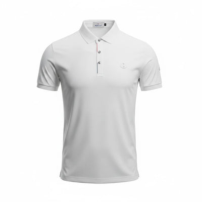 🤍 Moncler Style White Polo – Clean Minimal Luxury 👕🔥 - MASTERPIECE