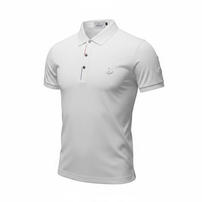 🤍 Moncler Style White Polo – Clean Minimal Luxury 👕🔥 - MASTERPIECE