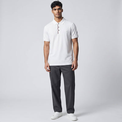 🤍 Moncler Style White Polo – Clean Minimal Luxury 👕🔥 - MASTERPIECE