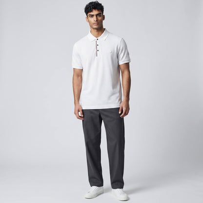 🤍 Moncler Style White Polo – Clean Minimal Luxury 👕🔥 - MASTERPIECE