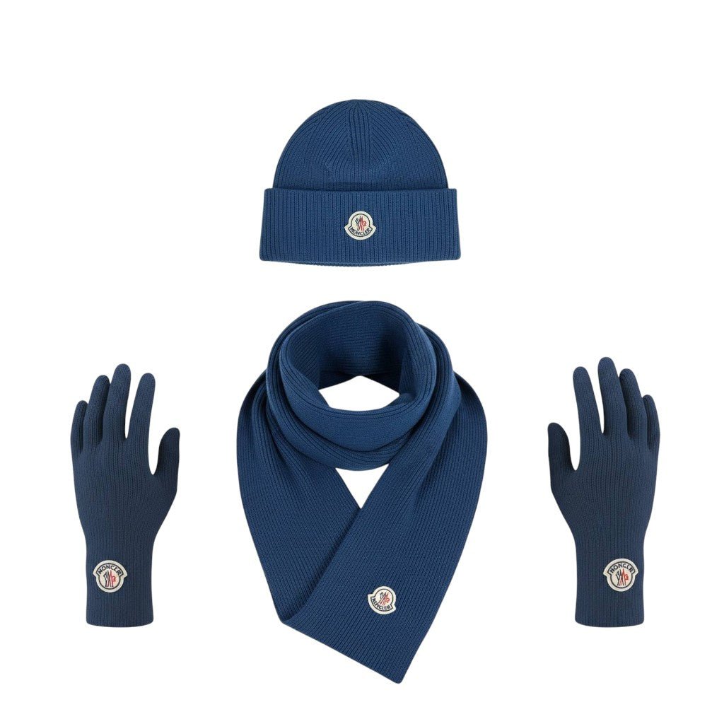 Moncler Winter Knit Set — Blue - MASTERPIECE