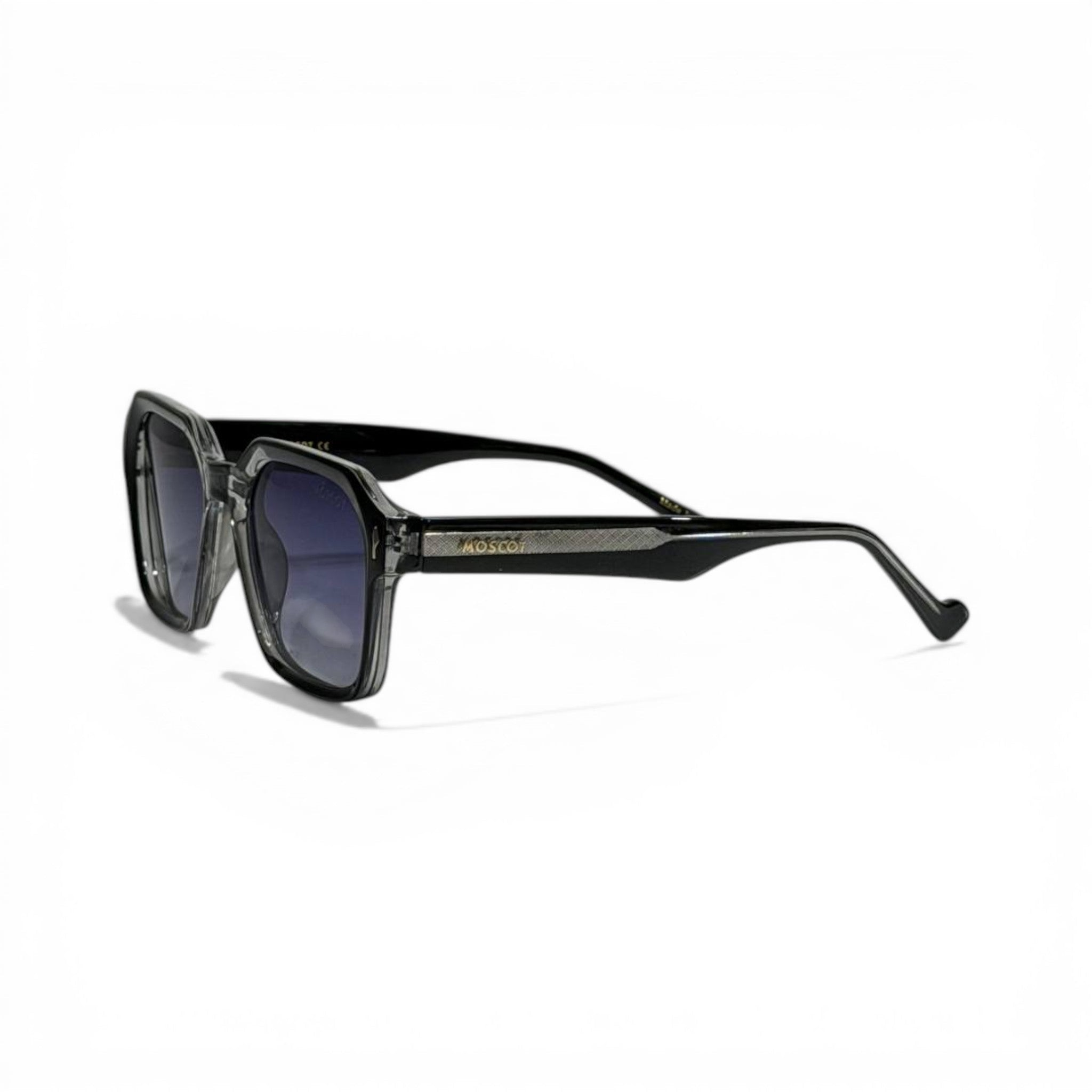 MOSCOT Black Crystal Square Sunglasses – Gradient Lens Luxury Edition 🕶️✨ - MASTERPIECE