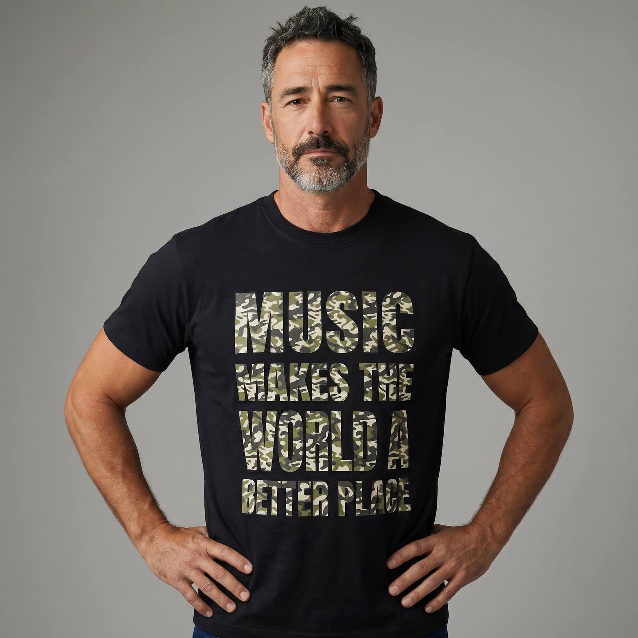 Music Makes The World A Better Place Graphic T-Shirt 🎵🌍 - MASTERPIECE