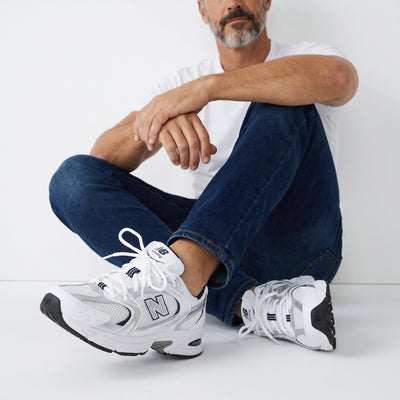New Balance 530 – White/Silver Running Sneaker 👟✨ - MASTERPIECE