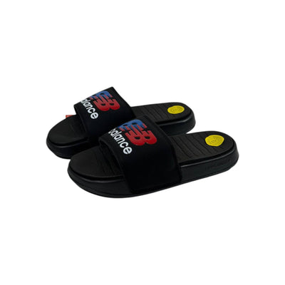 🔥 New Balance Black Icon Slides – Bold Sport Energy 🖤❤️💙 - MASTERPIECE