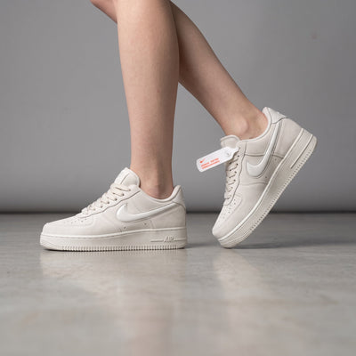 Nike Air Force 1 – Light Bone Sneakers – Clean White 👟 - MASTERPIECE