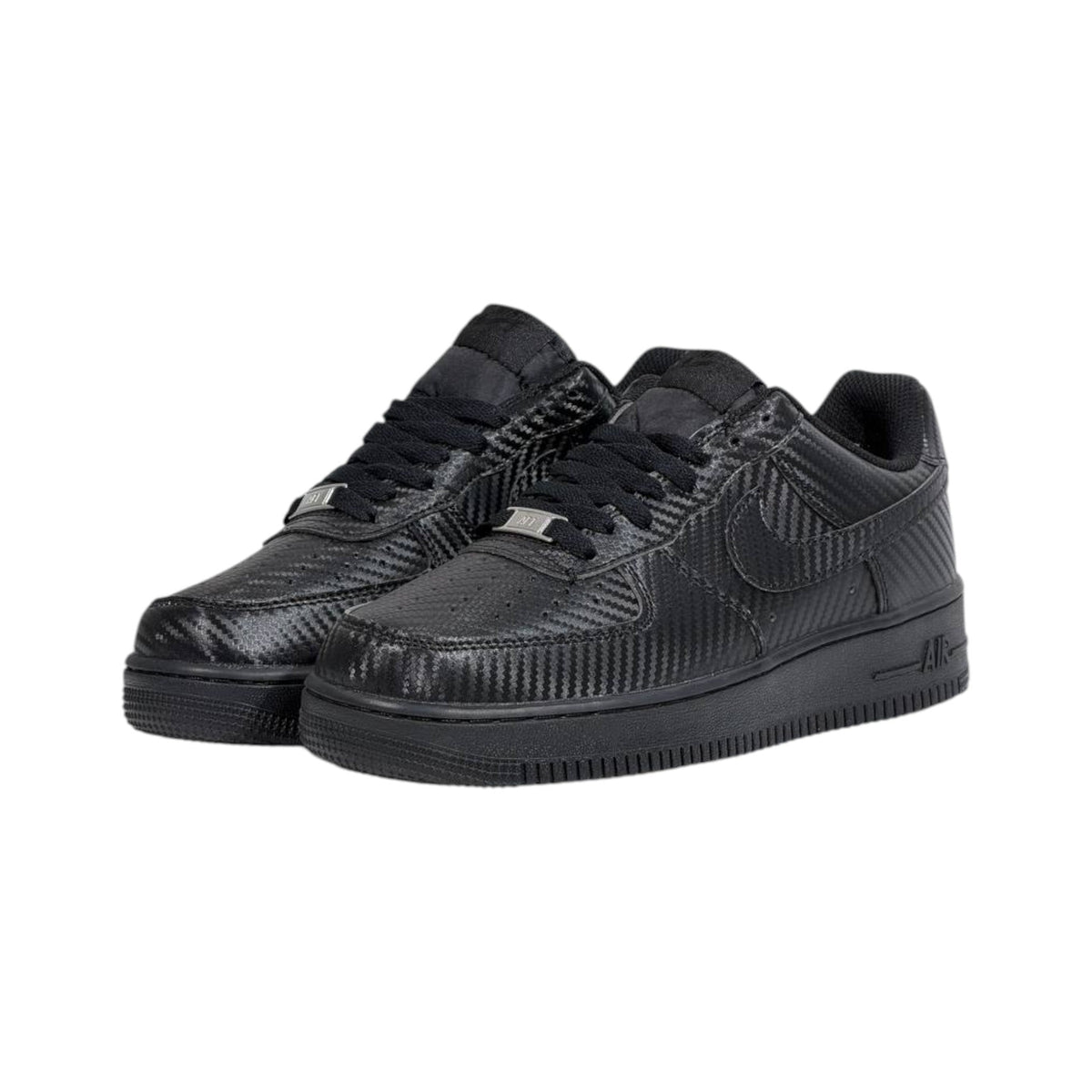 🖤🔥 Nike Air Force 1 Low Carbon Fiber Triple Black Sneakers – Luxury Streetwear Classic Shoes 👟⚡ - MASTERPIECE