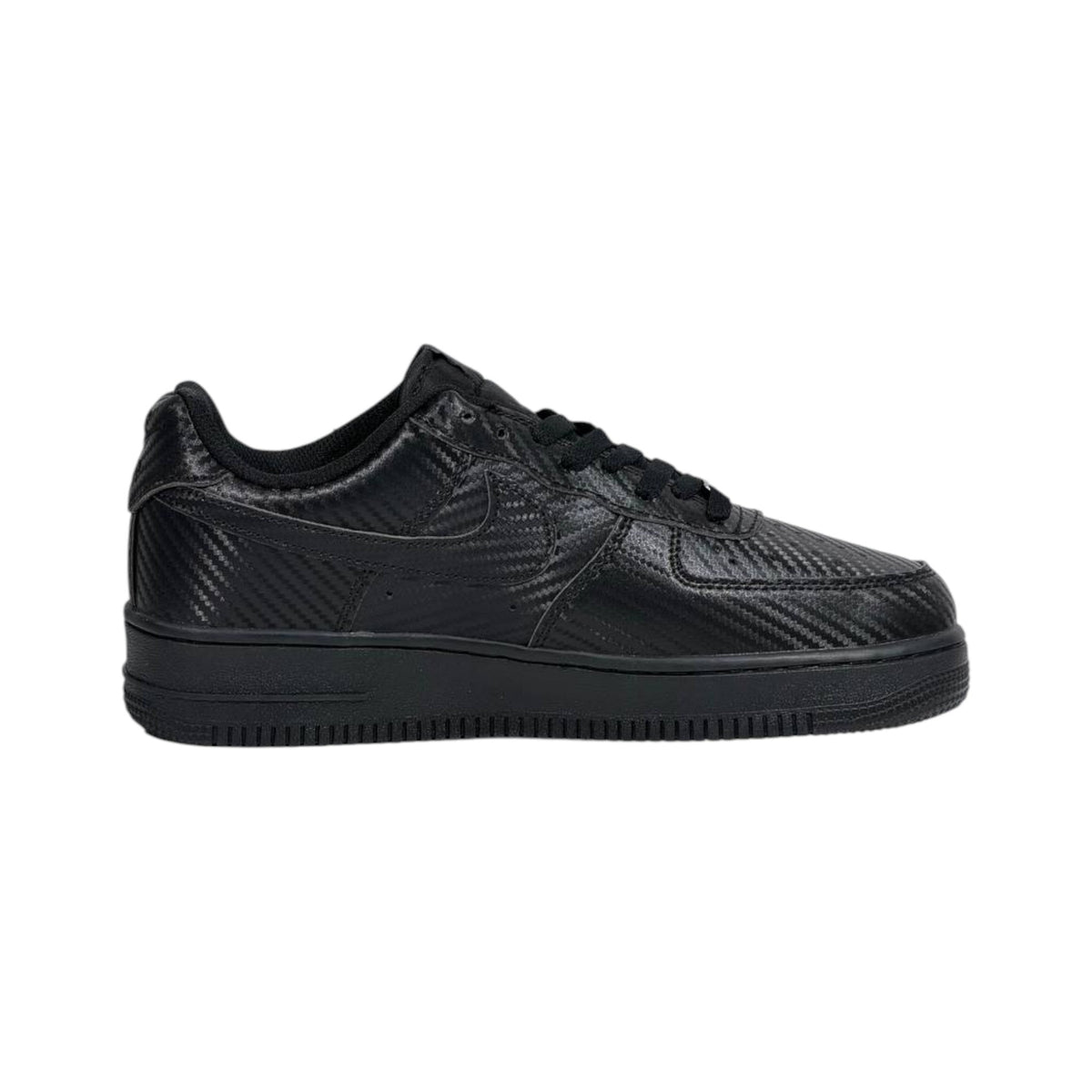 🖤🔥 Nike Air Force 1 Low Carbon Fiber Triple Black Sneakers – Luxury Streetwear Classic Shoes 👟⚡ - MASTERPIECE