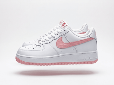 Nike Air Force 1 Pink Embroidery 🤍🌸👟 - MASTERPIECE