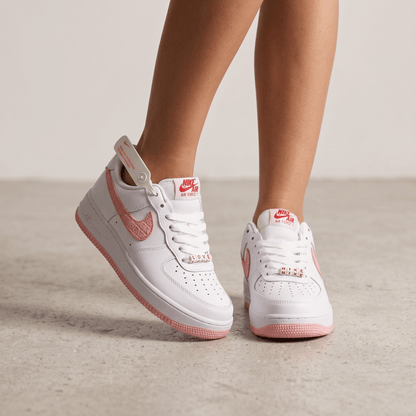 Nike Air Force 1 Pink Embroidery 🤍🌸👟 - MASTERPIECE