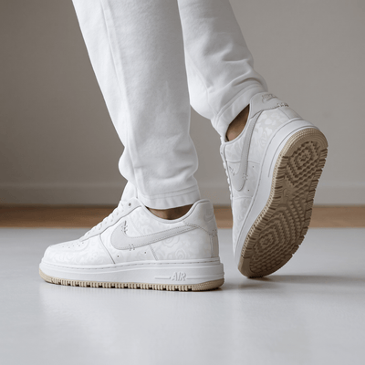Nike Air Force 1 Triple White Monogram 🤍👟✨ - MASTERPIECE