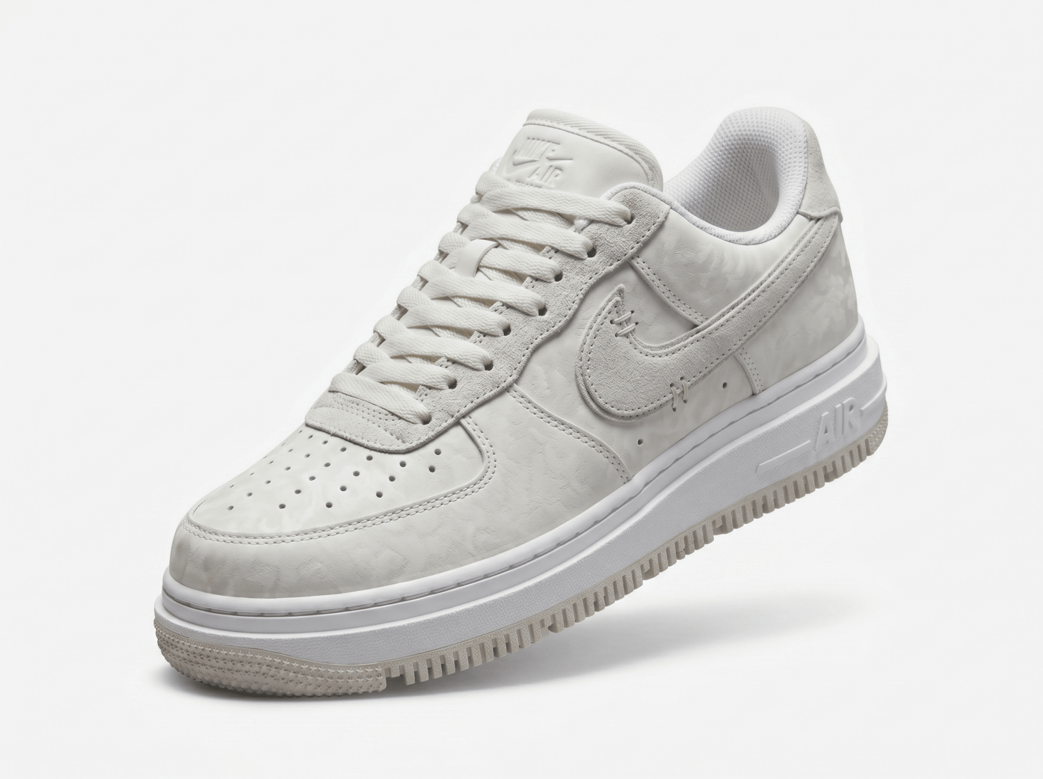 Nike Air Force 1 Triple White Monogram 🤍👟✨ - MASTERPIECE