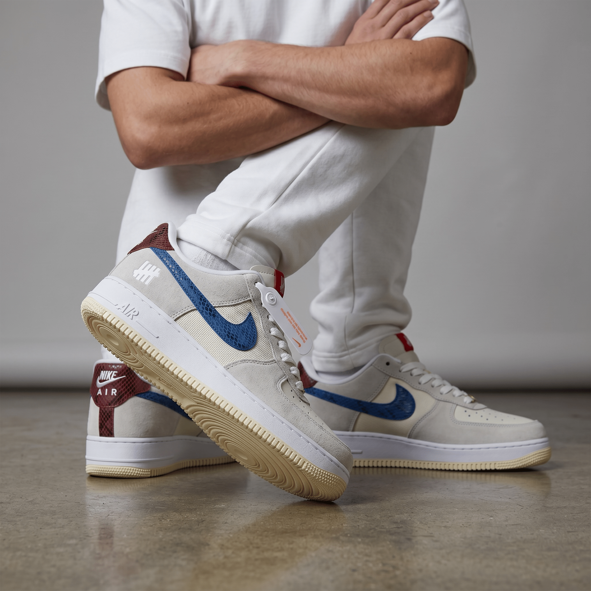 Nike Air Force 1 Undefeated Blue Swoosh 💙🤍👟 - MASTERPIECE