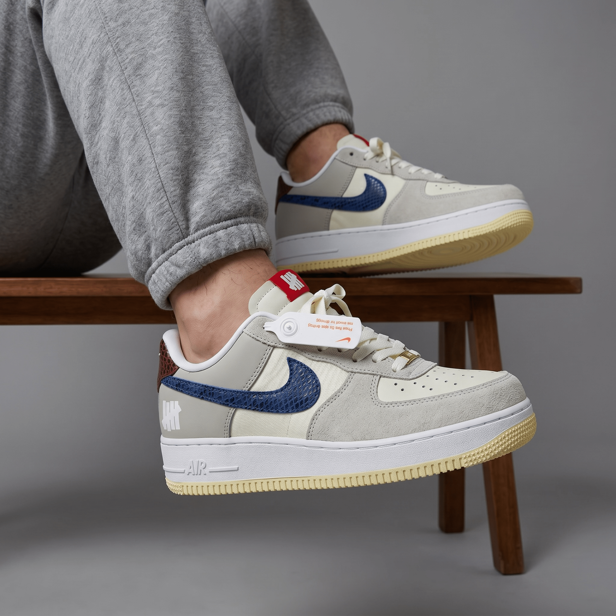 Nike Air Force 1 Undefeated Blue Swoosh 💙🤍👟 - MASTERPIECE
