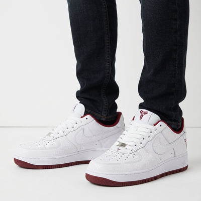 Nike Air Force 1 — White & Burgundy - MASTERPIECE