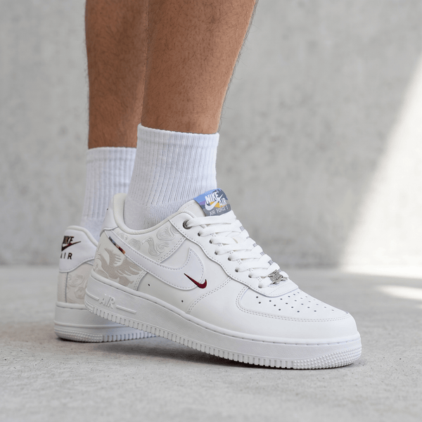Nike Air Force 1 White Embroidered Monogram 🤍👟✨