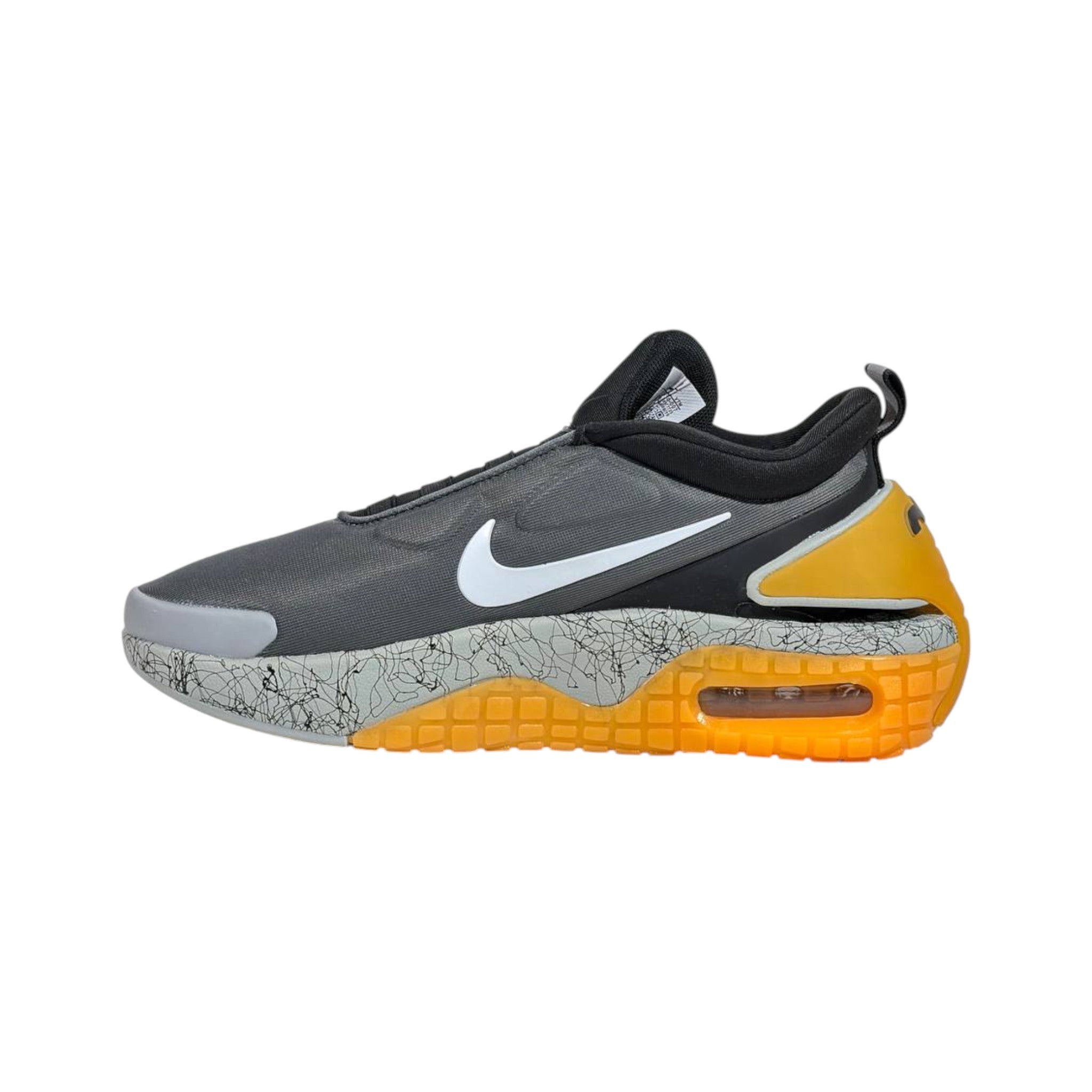 🩶🟡 Nike Air Max Slip-On Sneakers – Grey Volt Edition 👟⚡ - MASTERPIECE