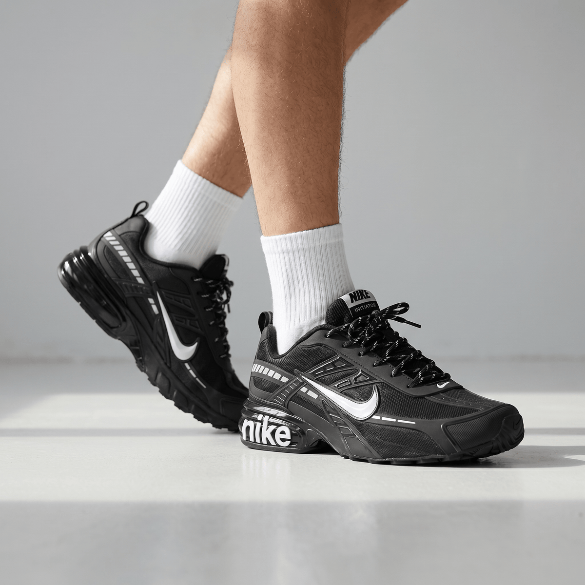 ⚡🖤 Nike Air Shox Black Silver Sneakers – Retro Streetwear Performance Shoes 👟🔥 - MASTERPIECE