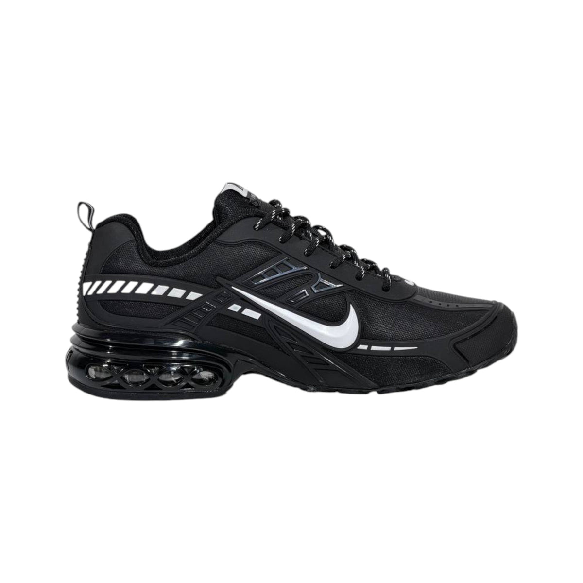 ⚡🖤 Nike Air Shox Black Silver Sneakers – Retro Streetwear Performance Shoes 👟🔥 - MASTERPIECE