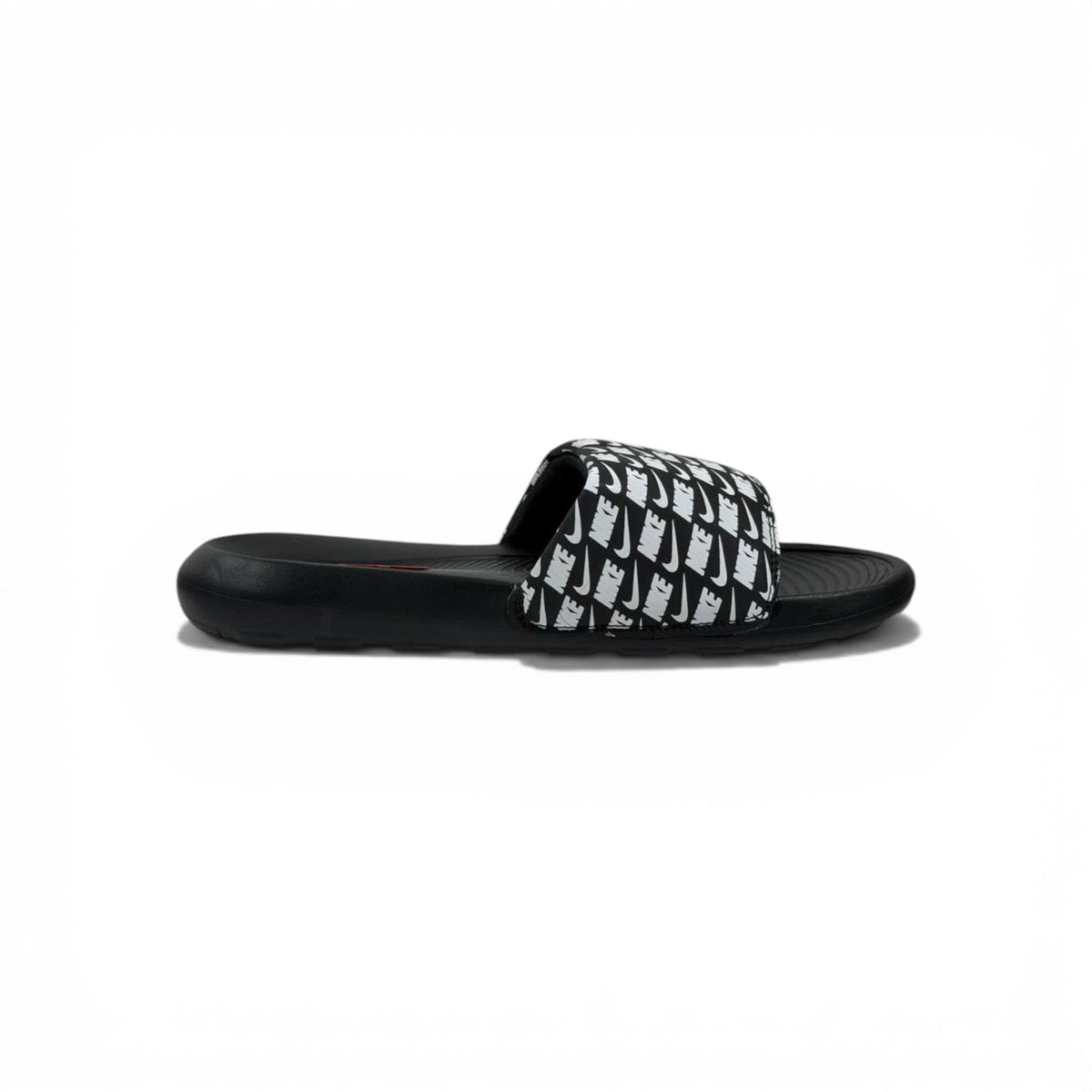 ⚫⚪ Nike All-Over Logo Slides – Streetwear Statement Edition - MASTERPIECE