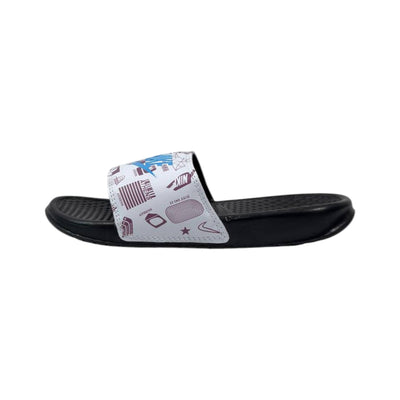 🏙️ Nike Benassi City Edition Slides – White Graphic Print - MASTERPIECE