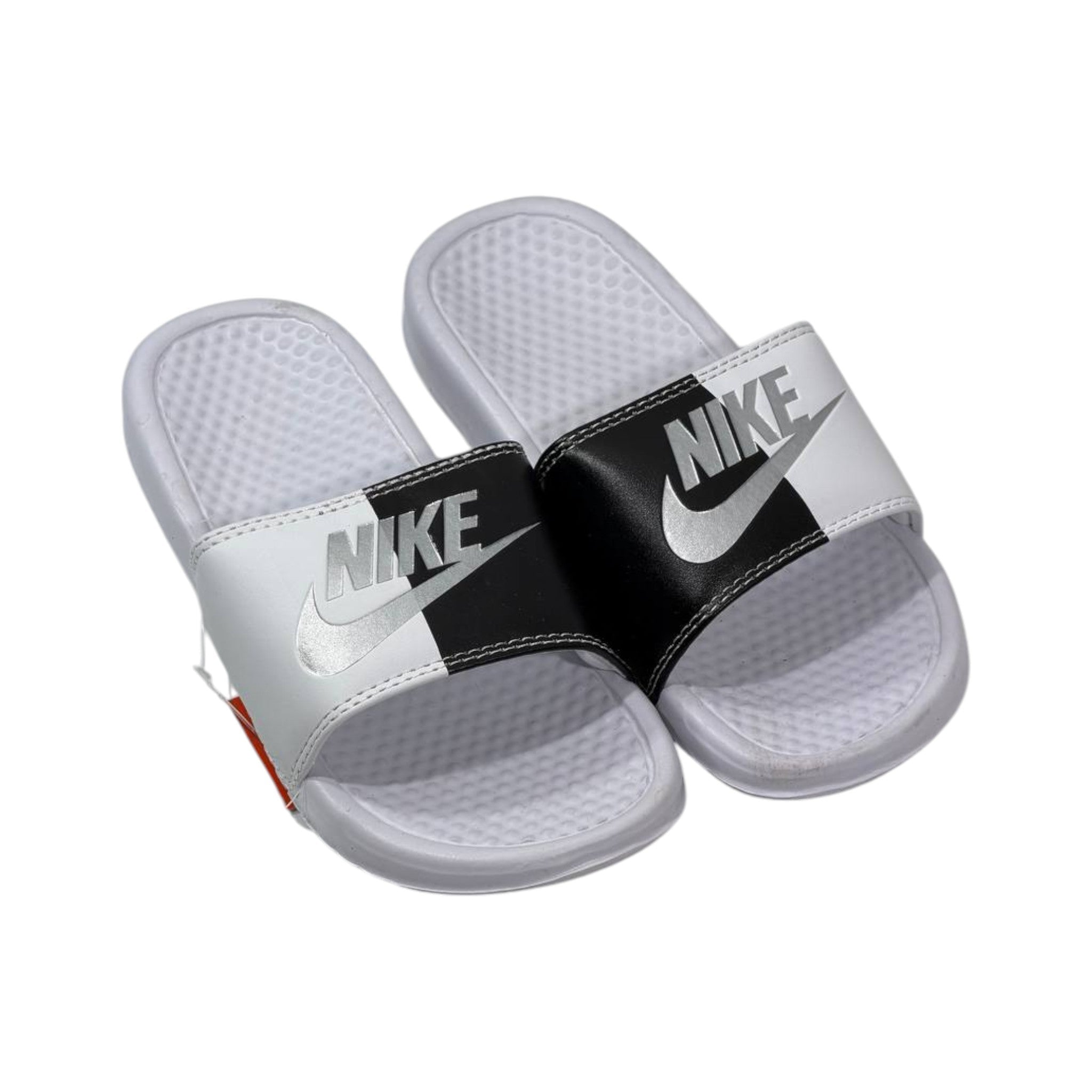 ⚫⚪ Nike Benassi Duo Slides – Black & White Edition - MASTERPIECE