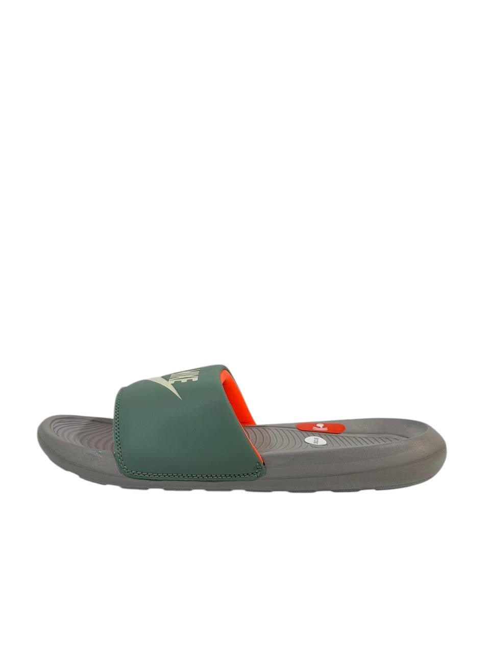 NIKE Comfort Slide – Olive Green & Grey Edition 🟢⚪ - MASTERPIECE
