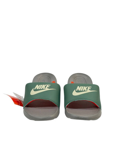 NIKE Comfort Slide – Olive Green & Grey Edition 🟢⚪ - MASTERPIECE