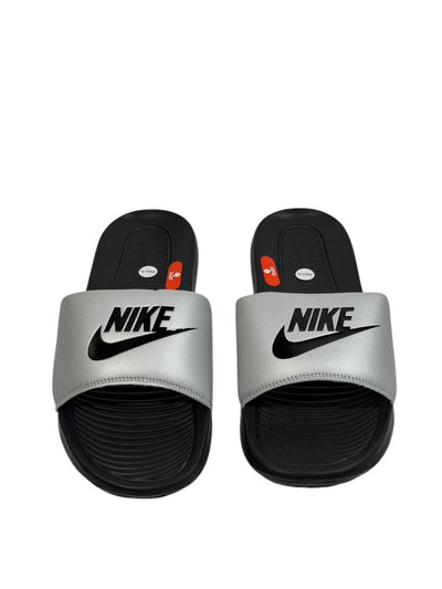 NIKE Comfort Slides – Grey & Black Edition 🖤⚡ - MASTERPIECE