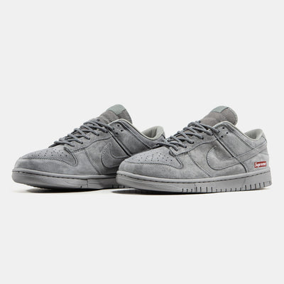 Nike Dunk Low – Grey Suede Supreme 🔥👟 - MASTERPIECE