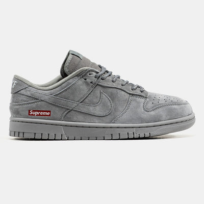 Nike Dunk Low – Grey Suede Supreme 🔥👟 - MASTERPIECE