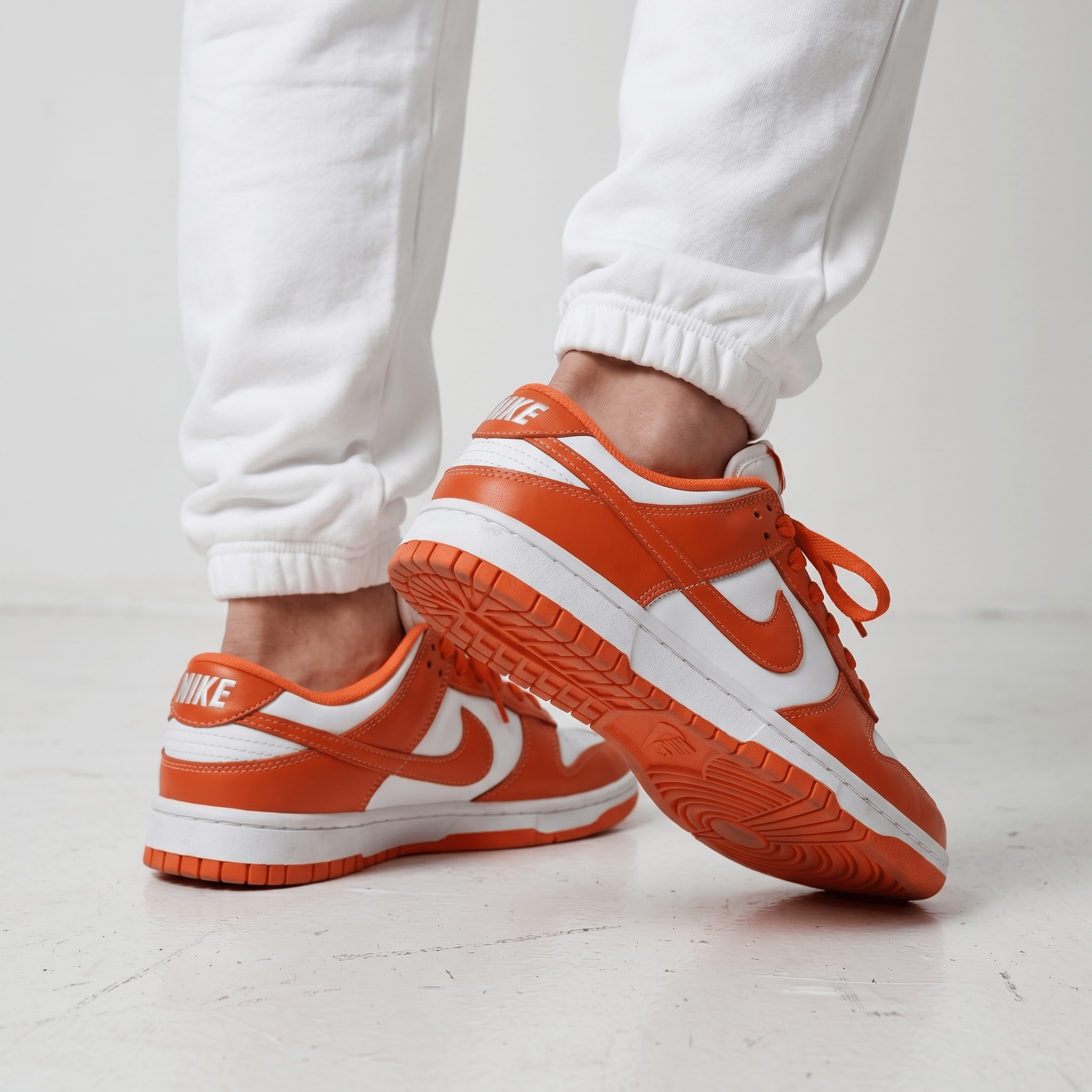 🧡🤍 Nike Dunk Low Orange Blaze Sneakers 👟🔥 - MASTERPIECE