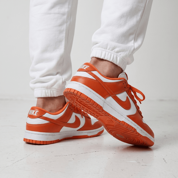 🧡🤍 Nike Dunk Low Orange Blaze Sneakers 👟🔥