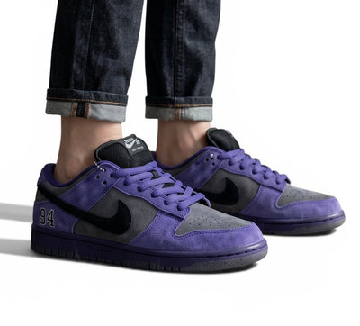 Nike Dunk Low Purple & Grey Sneakers 👟💜🔥 Streetwear Skate Style Shoes – Women & Men Fashion Trainers ✨ - MASTERPIECE