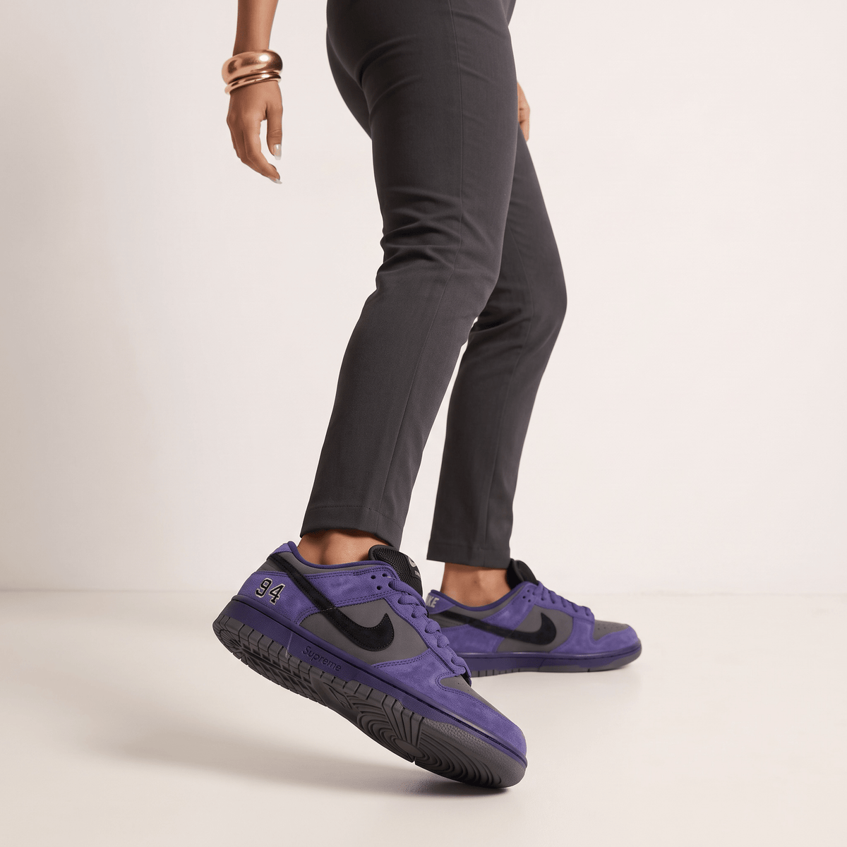 Nike Dunk Low Sneakers — Purple & Grey - MASTERPIECE