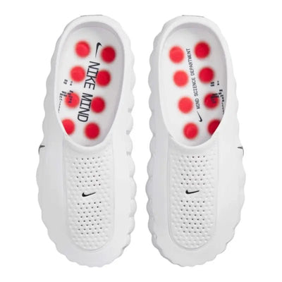 Nike Mind Clog – White with Red Pods 👟🔴 - MASTERPIECE