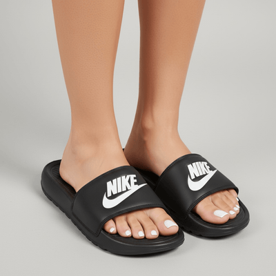 Nike Slide – Black Logo Comfort Slide 🖤👟 - MASTERPIECE