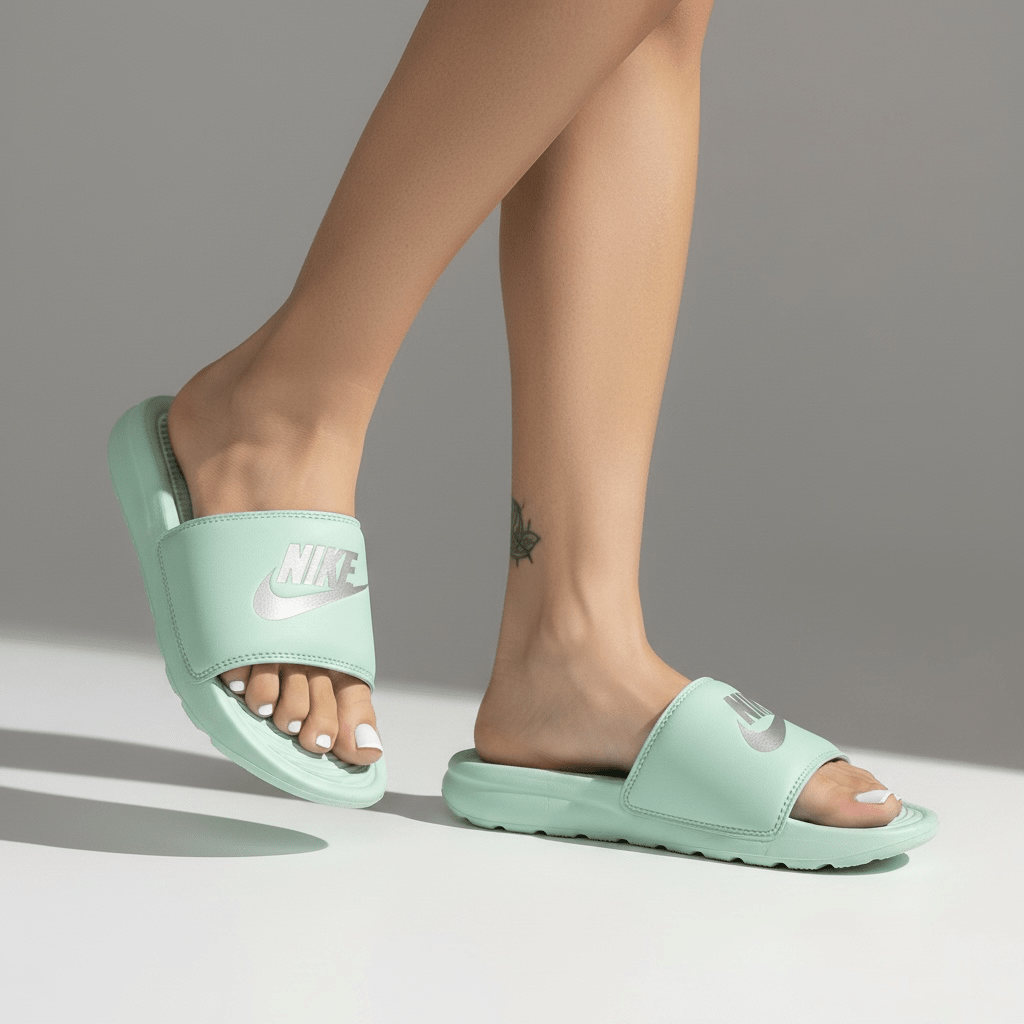 Nike Slide – Mint Green Padded Slide ✨👟 - MASTERPIECE