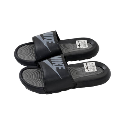 Nike Tech Comfort Slides – Black & Grey Edition 🖤⚡ - MASTERPIECE