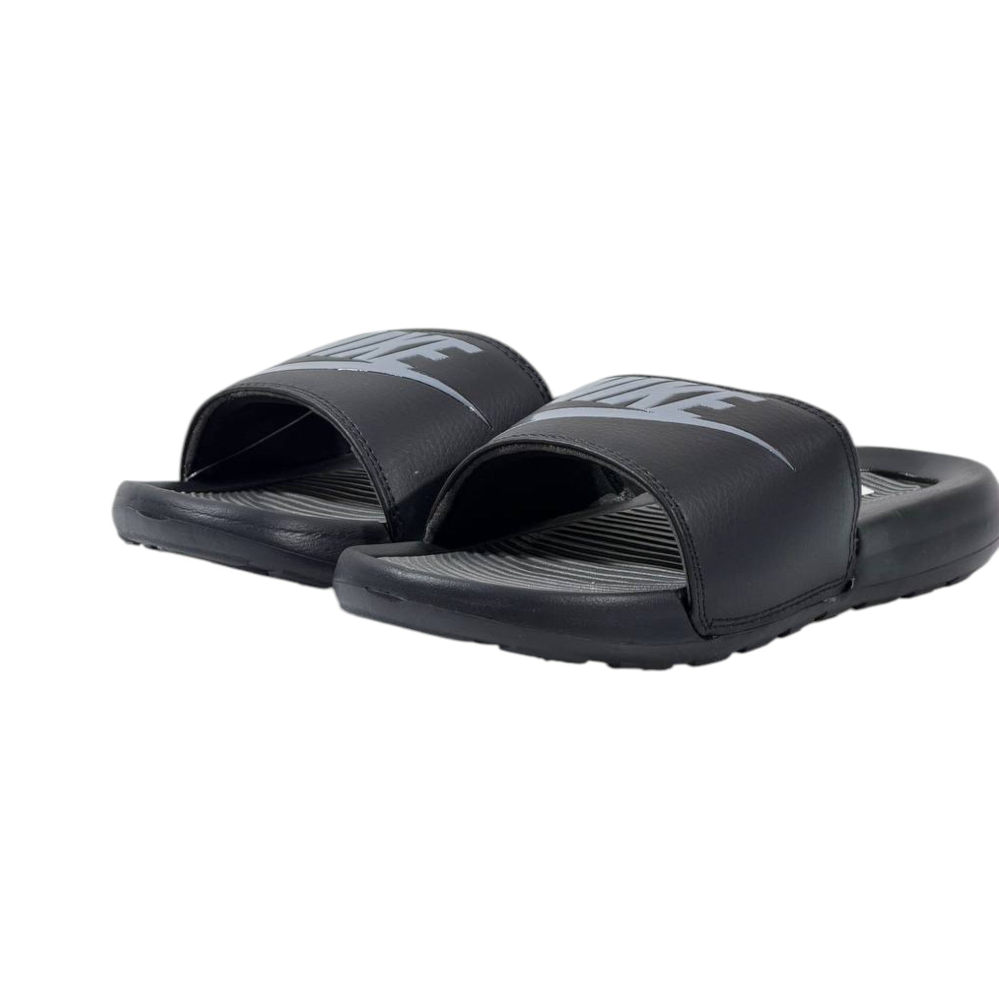 Nike Tech Comfort Slides – Black & Grey Edition 🖤⚡ - MASTERPIECE