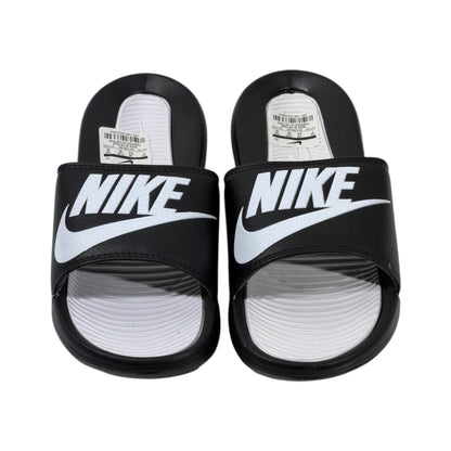 Nike Tech Essential Slides – Black & White Edition ⚫⚪🔥 - MASTERPIECE