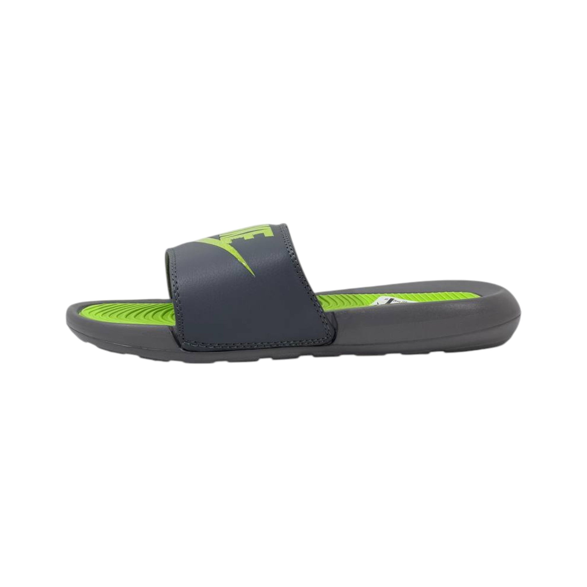Nike Tech Volt Slides – Grey & Neon Green Edition ⚡💚 - MASTERPIECE