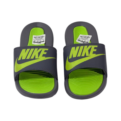 Nike Tech Volt Slides – Grey & Neon Green Edition ⚡💚 - MASTERPIECE