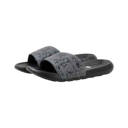 Nike Urban Crackle Slides – Grey/Black Edition ⚡🩶 - MASTERPIECE