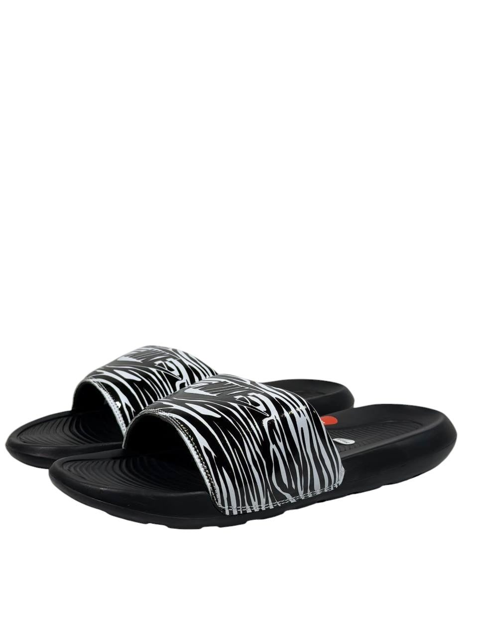NIKE Zebra Slide Sandals – Black & White Edition 🖤⚡ - MASTERPIECE