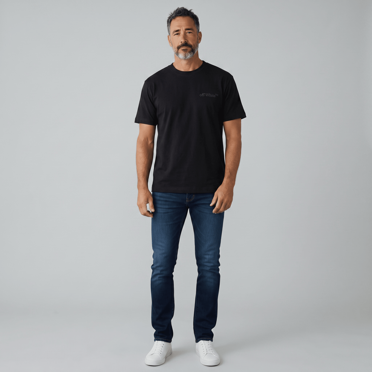 Off-White Black Arrow Back Print T-Shirt – Neon Graphic Streetwear ⚡ - MASTERPIECE