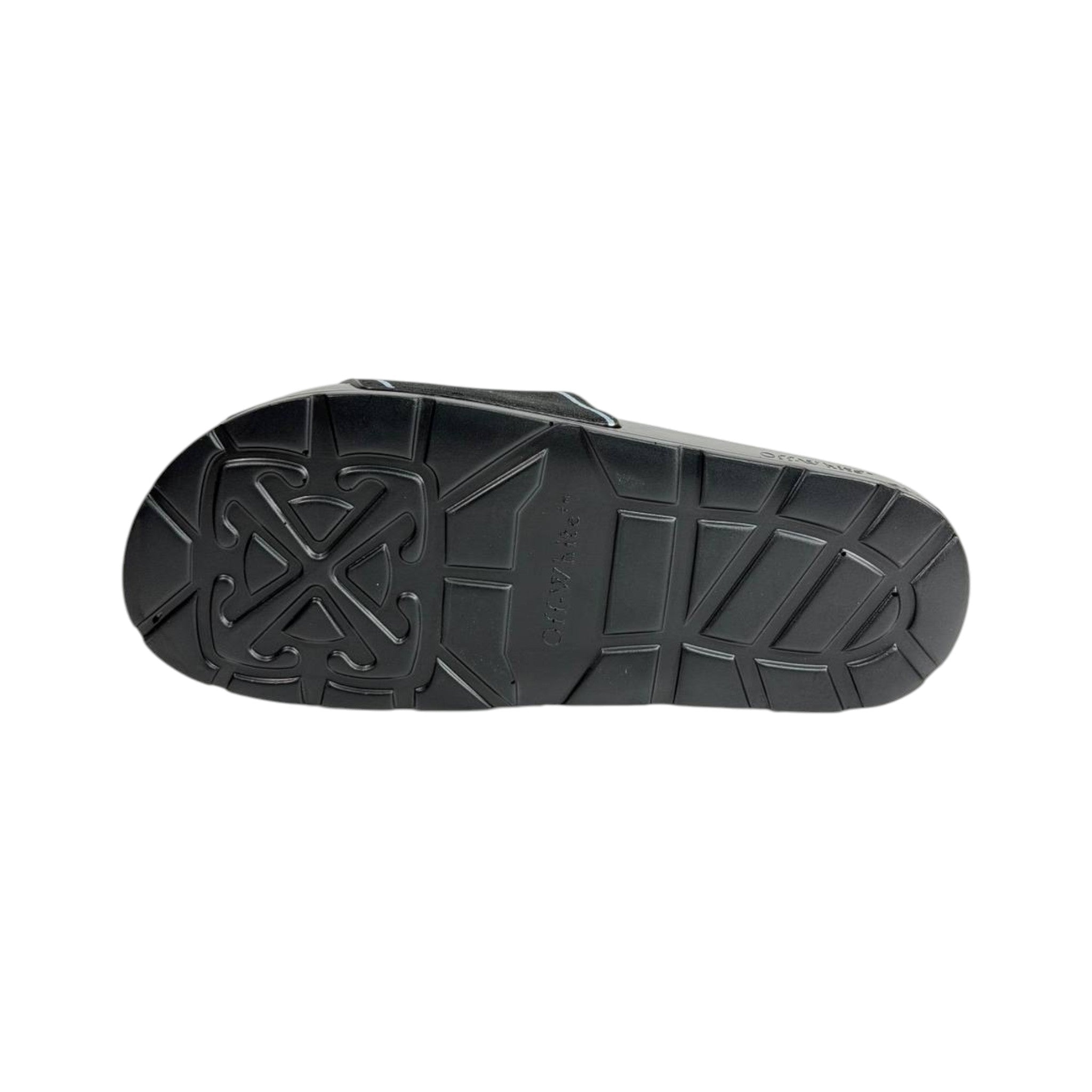 Off - White Black Slides – Minimal Luxe Streetwear Sandals 🖤✨ - MASTERPIECE