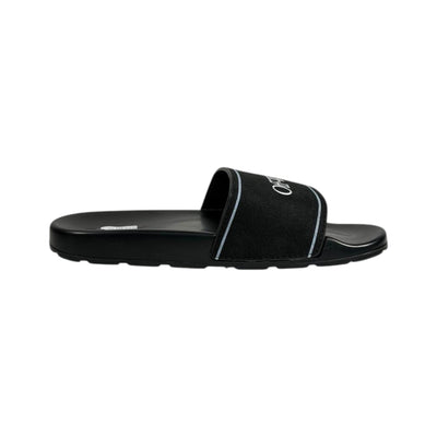 Off - White Black Slides – Minimal Luxe Streetwear Sandals 🖤✨ - MASTERPIECE