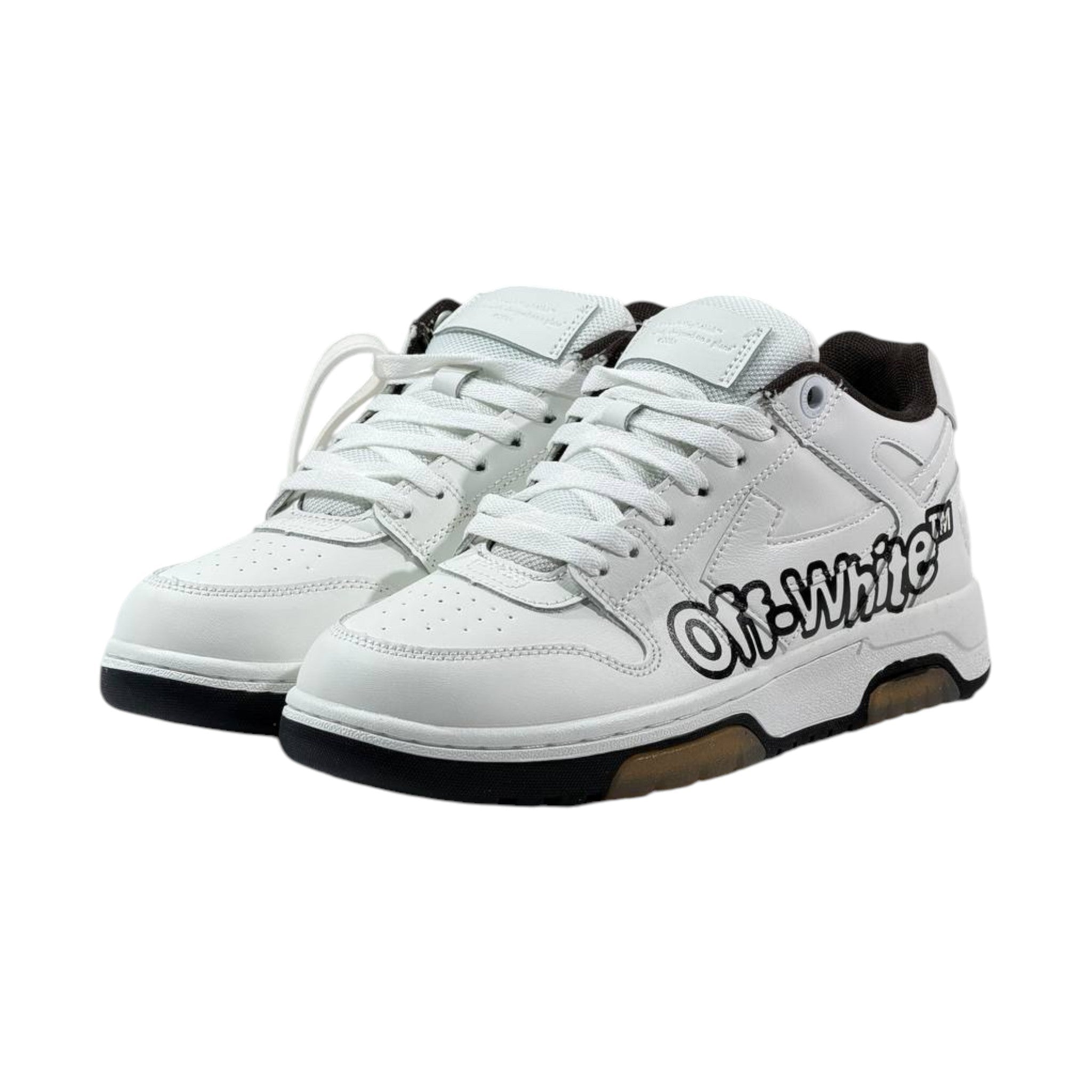 Off-White™ Graffiti Low-Top Sneakers 🤍🖤 - MASTERPIECE